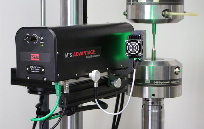 Advantage Optical Extensometer (AOX) — MTS Systems